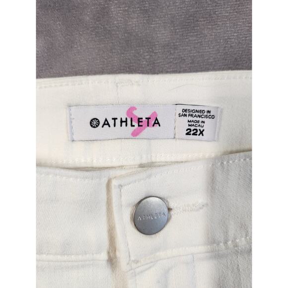 Athleta Skulptek Ultra Skinny Jeans Womens Plus Size 22 X White Stretch New NWT - Picture 4 of 12